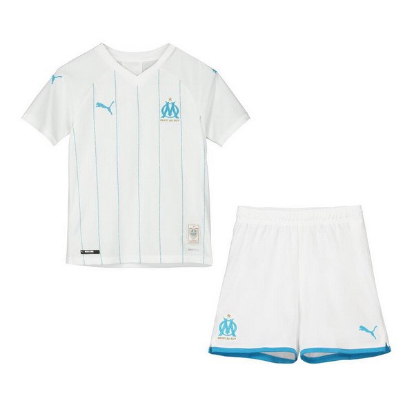 Marseille Trikot Heim Kinder 2019-20 Weiß Fussballtrikots Günstig